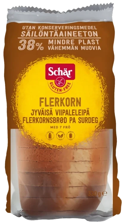 Schar Flerkornbrød Skivet Glutenfri 300g