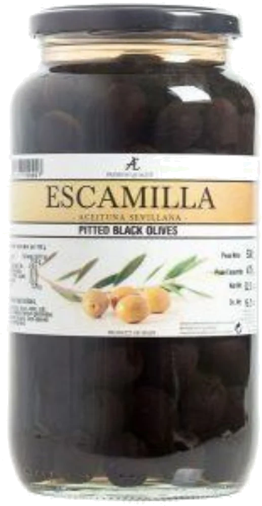 Escamilla Sorte Oliven med Sten 935g