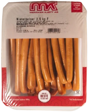 Wienerpølser Røkte Meråker Kjøtt