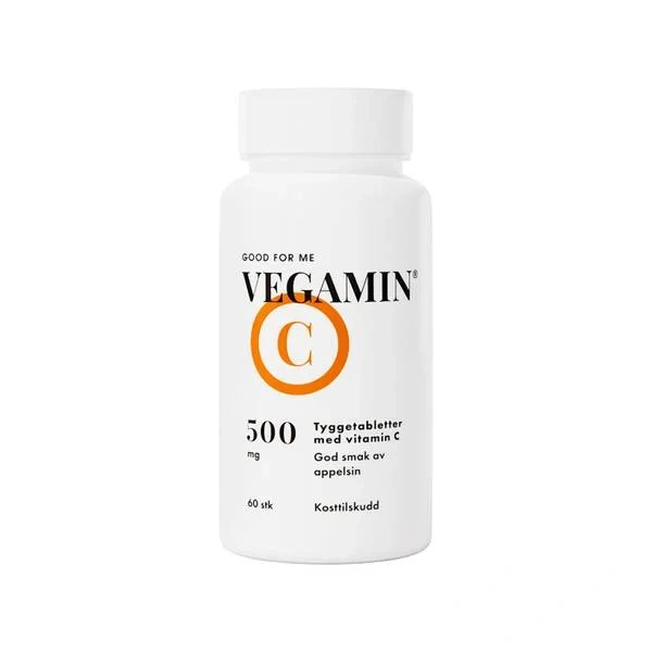 Vegamin C - Tyggetabletter Appelsinsmak 60stk