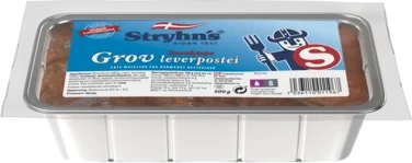 Stryhn´s Dansk Grov Leverpostei 500g