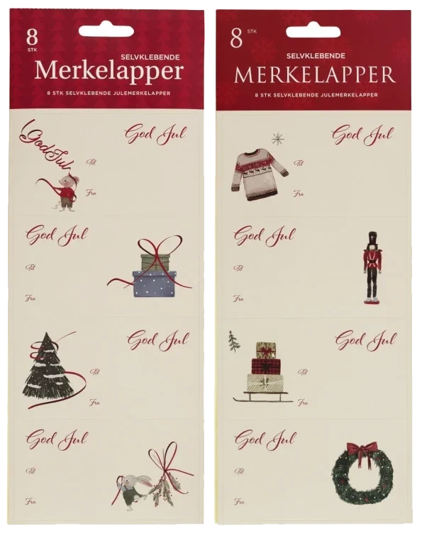 Merkelapper Selvklebende 8stk
