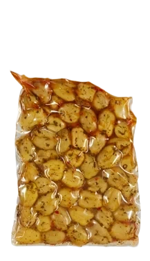 Oliven Grønn m/Sten m/Chili 250g Gourmet Line's