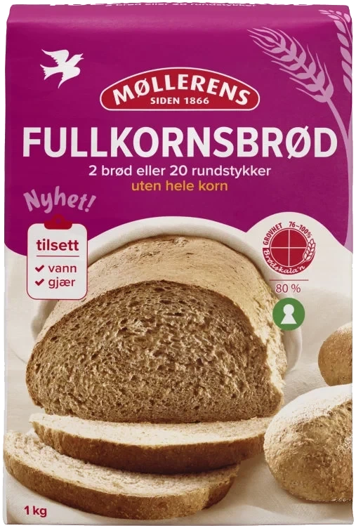 Fullkornsbrød Melmiks 1kg Møllerens