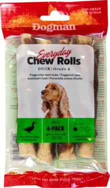 Chew Rolls Duck 120g 4p Dogman