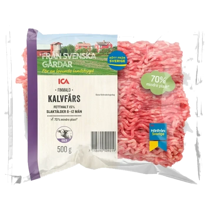 Kalvfärs Färsk 15% 500g ICA