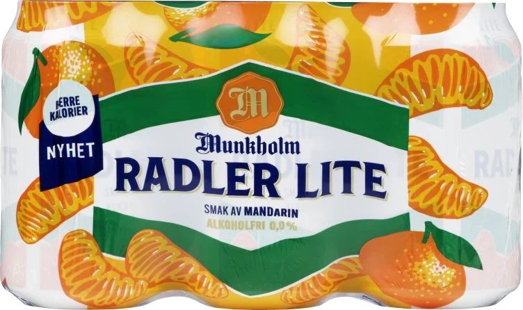 Munkholm Radler Lite Mandarin 6x0,33l boks