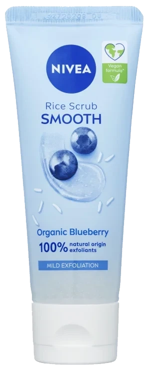 Nivea Smooth Rice Scrub (blå), 75ml
