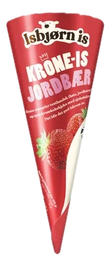 Krone-is Jordbær