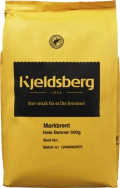 Hele Bønner 500g Mørkbrent Kjeldsberg