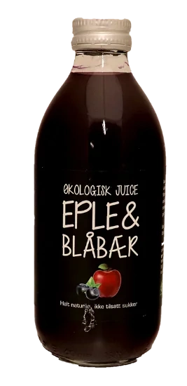 Økologisk Juice Eple & Blåbær 33cl