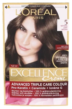 Excellence 5 Natural Light Brown Permanent Hårfärg