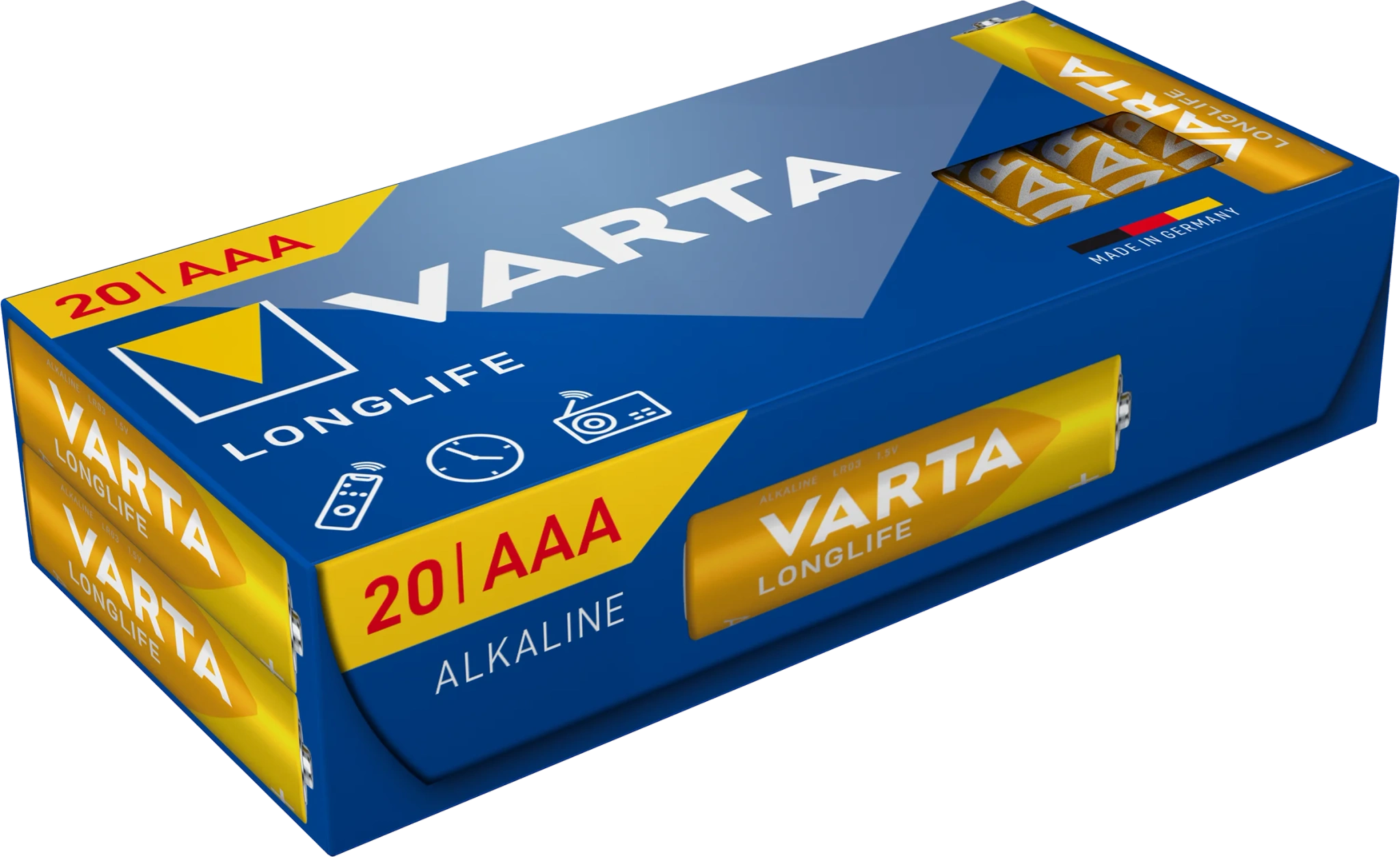 Batteri Longlife AAA 20-pack