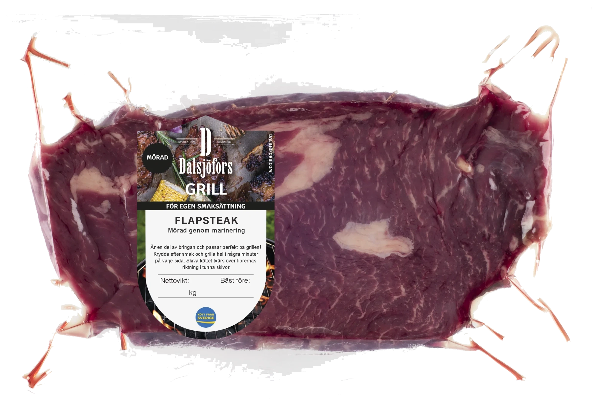 Flapsteak marinerad ca 650g Dalsjöfors Kött