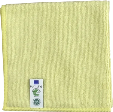 Rengjøringsklut, Abena Puri-line Basic, 32x32cm, Gul, Mikrofiber