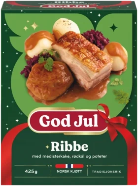 Ribbe m/Medisterkake 425g Fjordland
