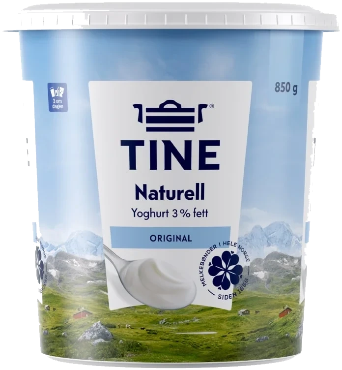 Yoghurt Naturell 850g Tine