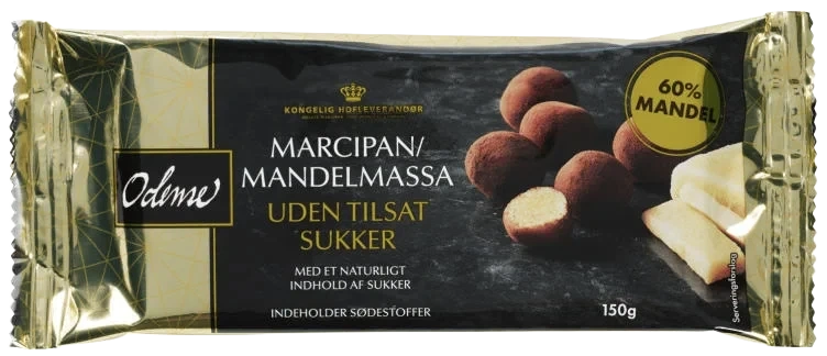 Marsipan u/Tilsatt Sukker 150g Odense