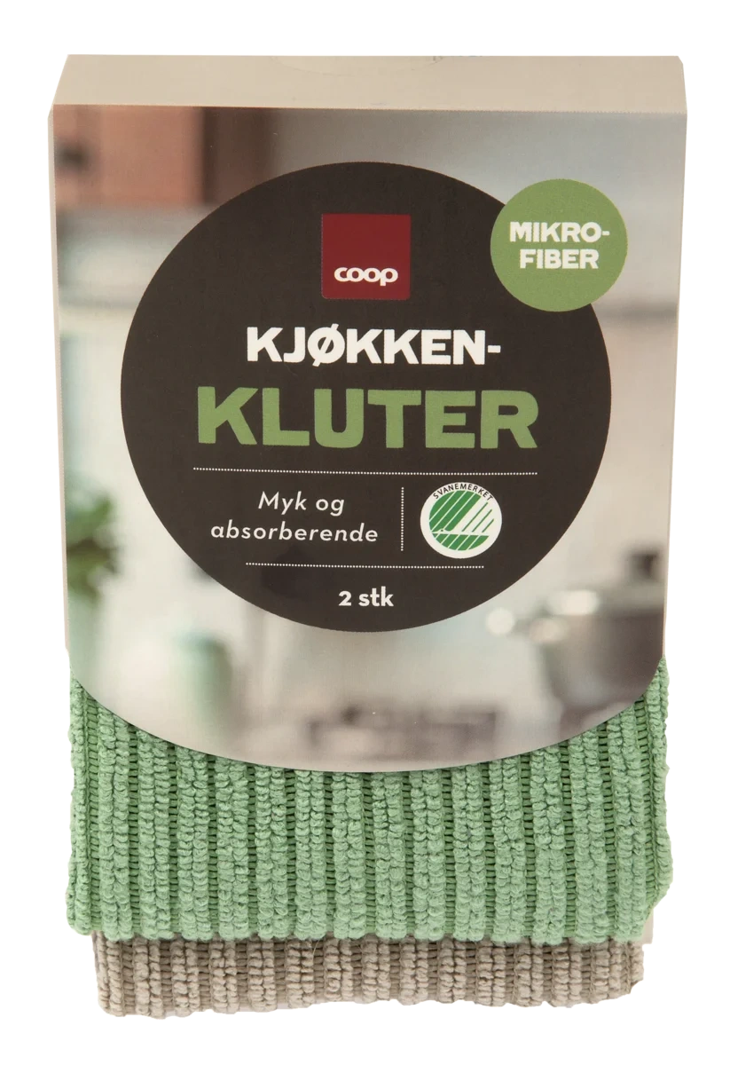 Kjøkkenklut Mikrofiber 2stk