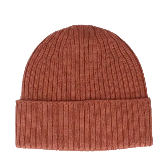 Wool Beanie Rust Melange One Size