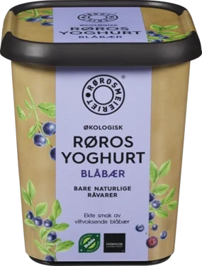 Røros Yoghurt Blåbær Økol. 500g Rørosmeieriet