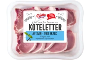 Svinekoteletter m/Skalk 1,8kg Pk