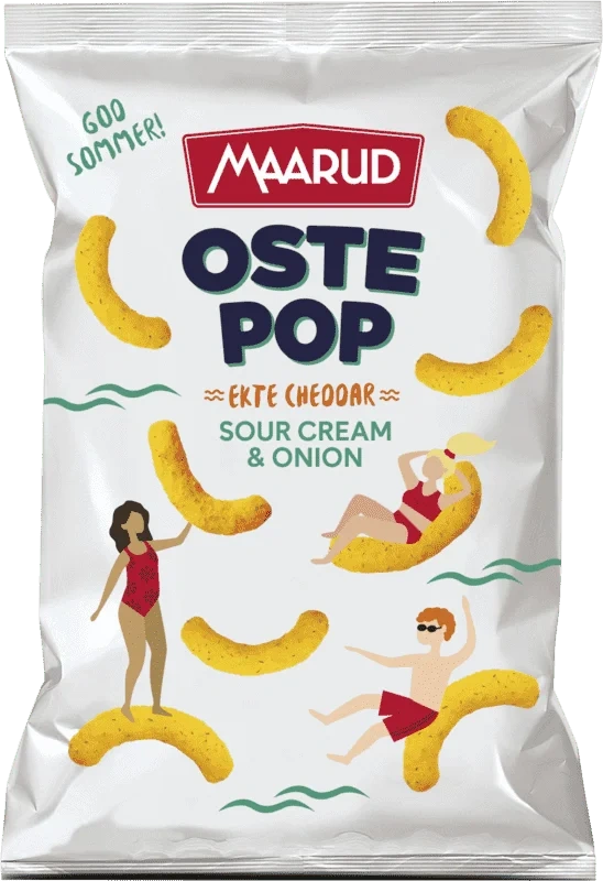 Maarud Ostepop Sourcream & Onion 100g