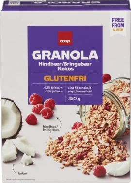 Glutenfree Granola, Raspberry And Coconut