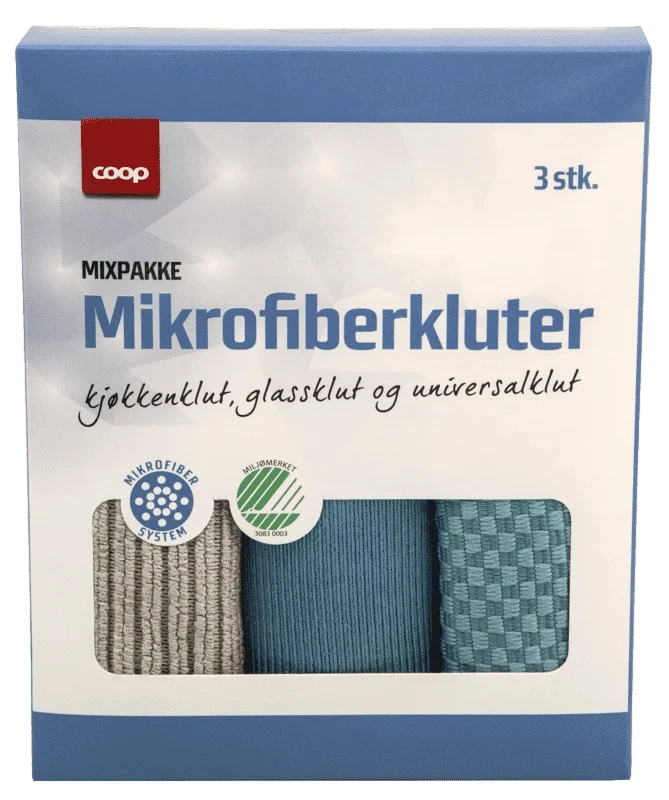 Coop Mikrofiber Kluter 3stk