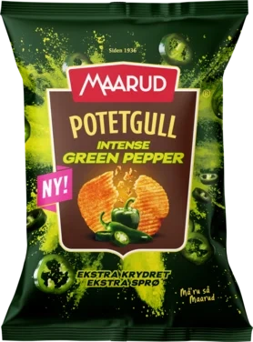 Potetgull 175 g Green pepper crunch Maarud