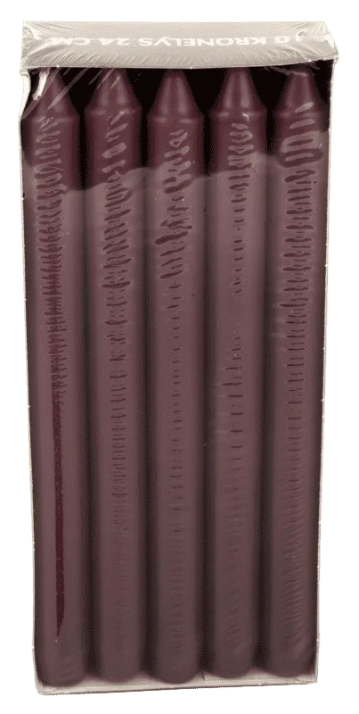 Moda Kronelys Lyng 24cm 10stk
