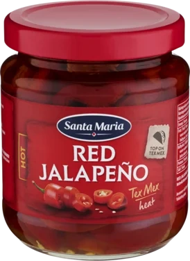 Jalapeno Hot Red 215g Santa Maria