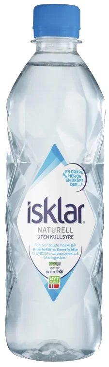 Isklar Stillvann 0,5l flaske Unicef
