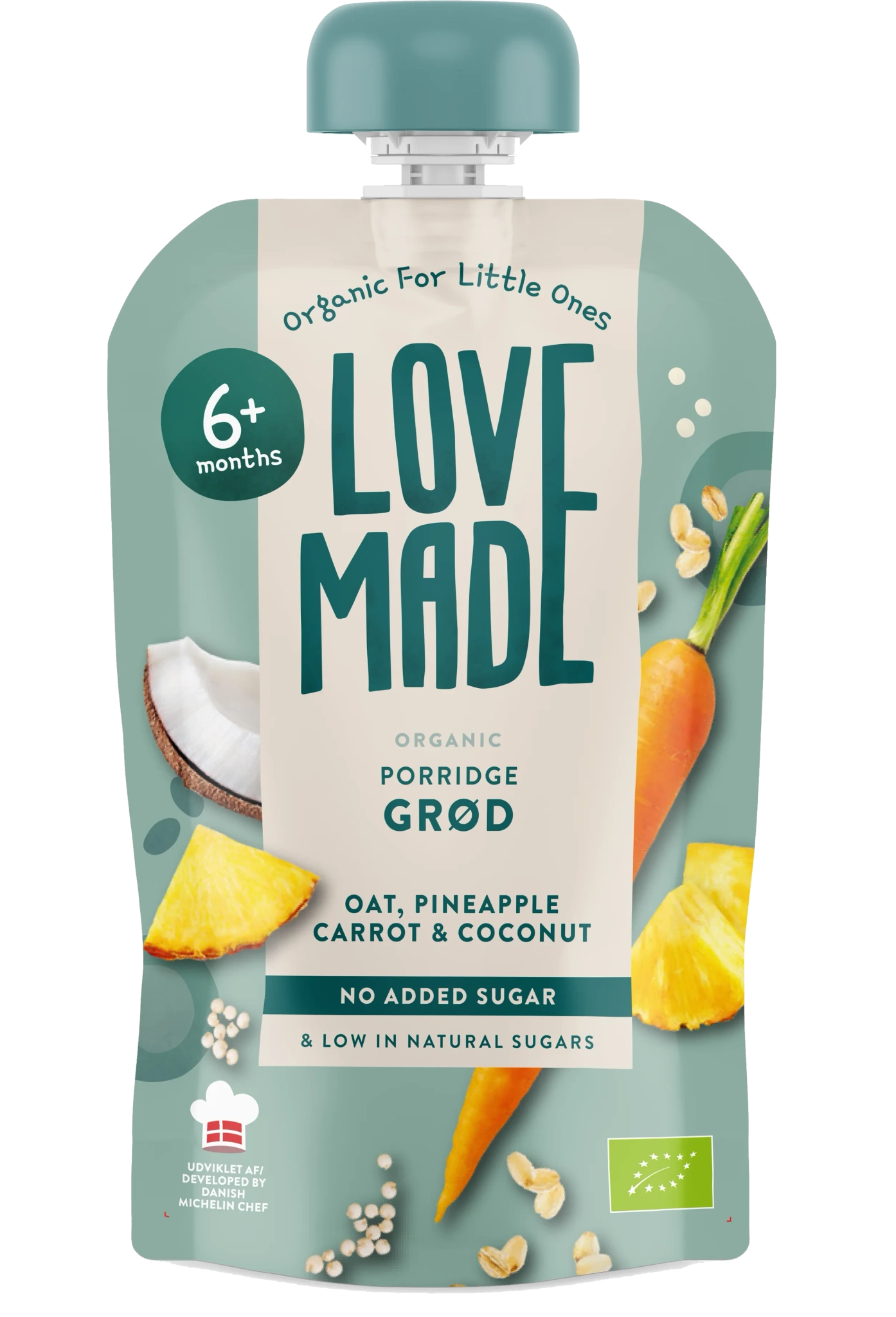 Grötklämmis Havre, ananas, morot & kokos 6 Mån