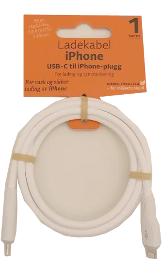 USB-C til iPhone-plugg 1m