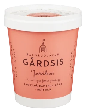 Gårdsis Jordbær 0,5l Bamsrudlåven