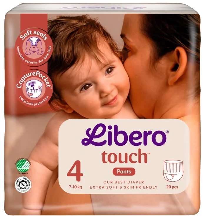 Libero Touch Pant Str.4 20stk