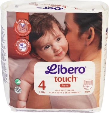 Libero Touch Pant Str.4 20stk