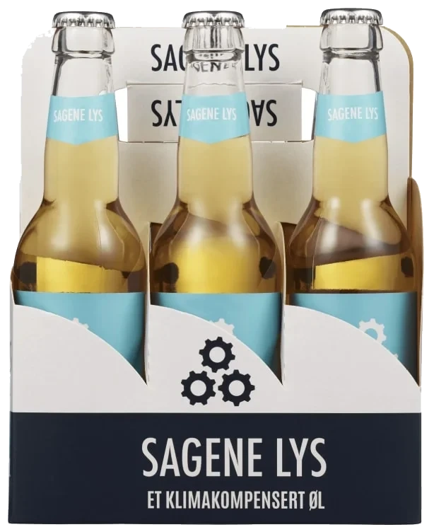 Sagene Lys 0,33x6 flaske