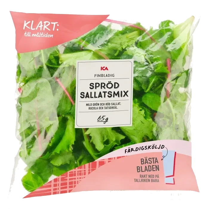 Sallatsmix Finbladig Spröd Sköljd 65g ICA