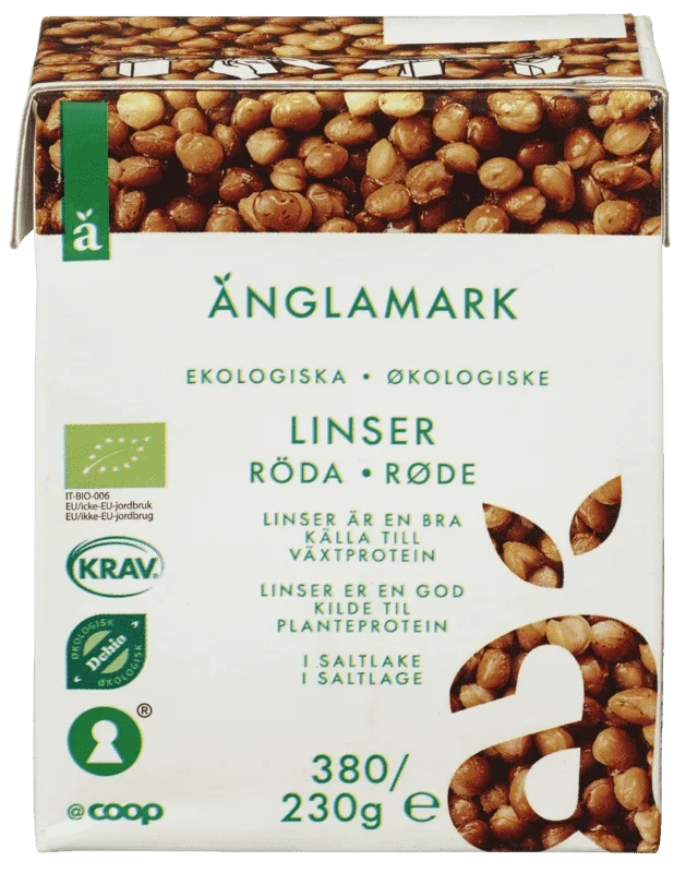 Änglamark Røde Linser 380g