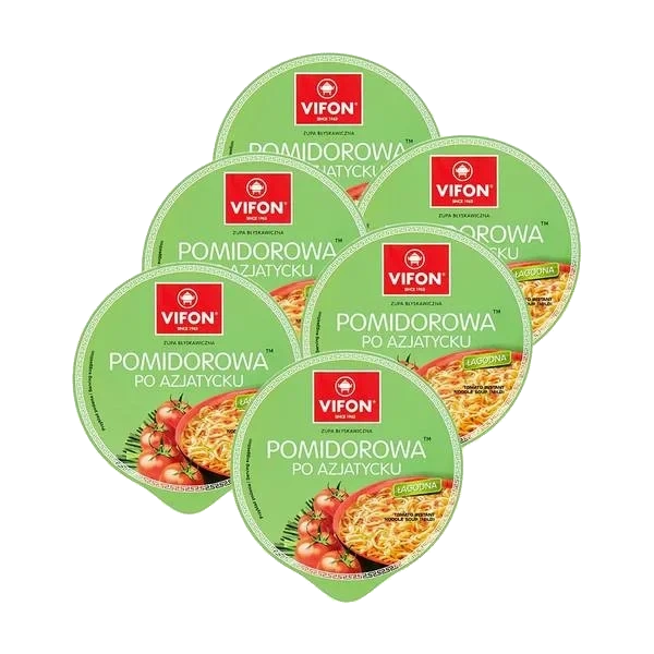 Nudler i Tomatsuppe (Kartong 6 stk x 85g)