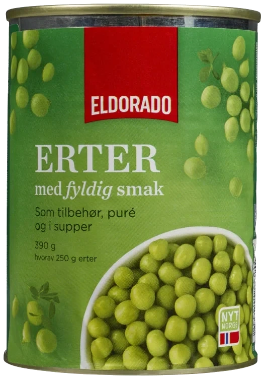Erter Husholdning 410g Eldorado