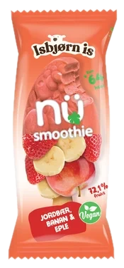Nü Smoothie Jordbær Banan & Eple