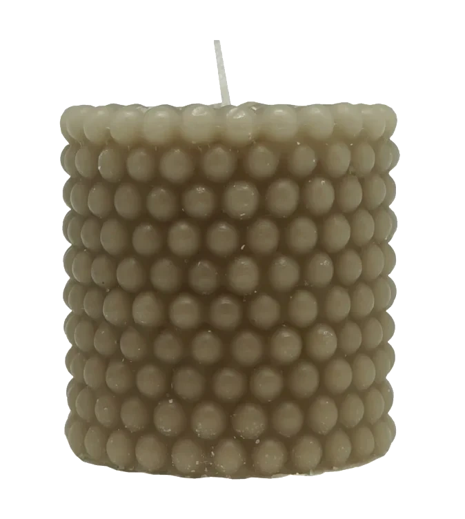 Perlelys Mørk Sand 7,5cm Unik