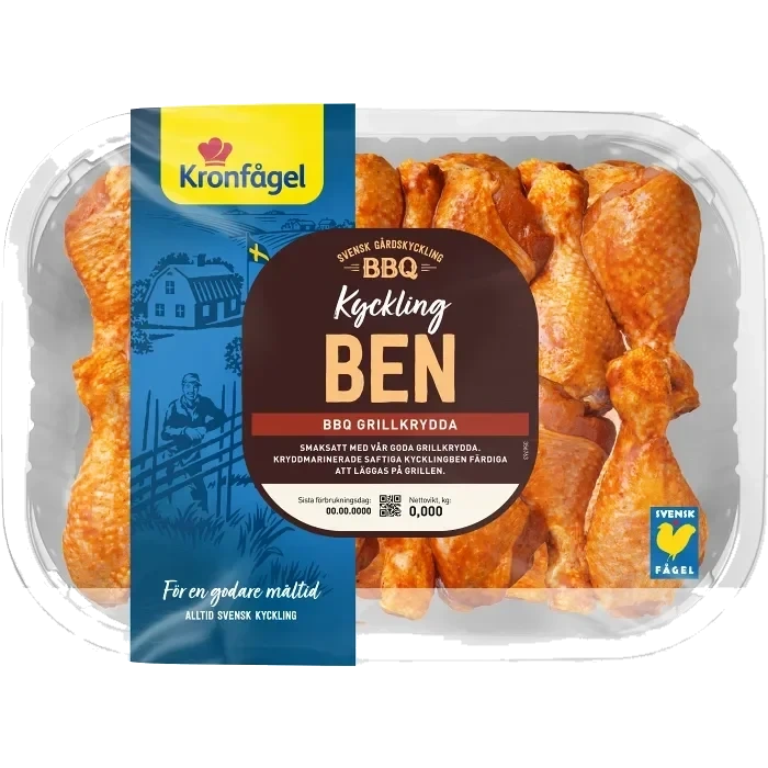 Kryddmarinerade kycklingben