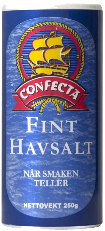 Havsalt Fint Borddryss 250g boks Confecta