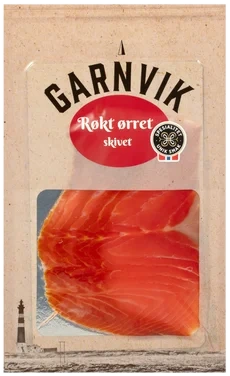 Røkt Ørret Skiver 100g Garnviks Røkeri