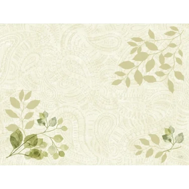 Bordbrikke Bio Dunicel 30x40cm Paisley Leave