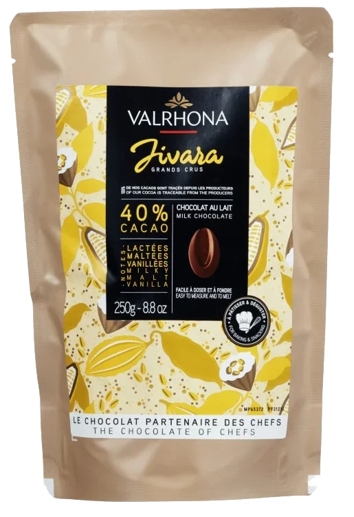 Melkesjokolade 40% Jivara Hjemmebaking 250g Valrhona